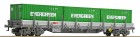 67582 Roco Flat car loaded with containers EVERGREEN